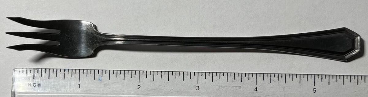 Liberty (Silverplate, 1920) Cocktail/Seafood Fork by Associated Silver-1