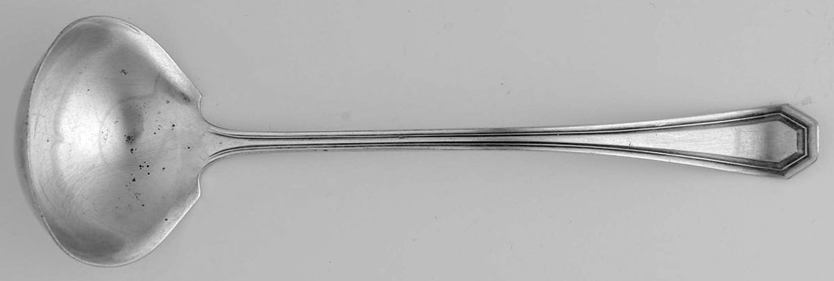 Liberty (Silverplate, 1920) Solid Piece Cream Ladle by Associated Silver-1