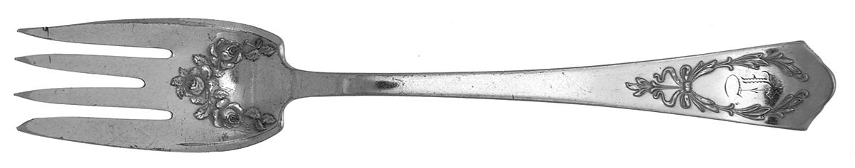 Marjo-Nell (Silverplate, 1903) Monogram Dessert Fork by Associated Silver-1
