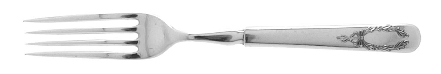 Marjo-Nell (Silverplate, 1903) Indented Solid Handled Fork by Associated Silver-1