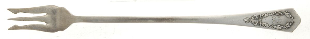Marjo-Nell (Silverplate, 1903) Fork-Pickle/Olive-Short Handle by Associated Silver-1