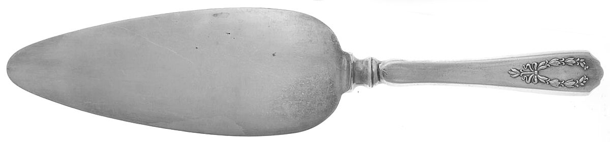 Marjo-Nell (Silverplate, 1903) Pie Server with Silverplate Blade by Associated Silver-1