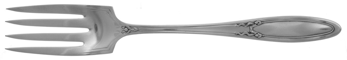 Panama (Silverplate, 1915) Medium Solid Cold Meat Serving Fork by Associated Silver-1
