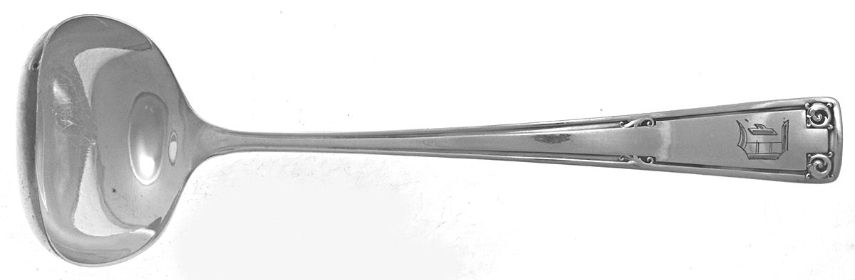 Victory (Silverplate, 1918) Solid Piece Cream Ladle by Associated Silver-1