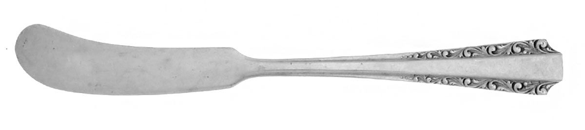 American Colonial (Sterling, 1949) Flat Handle Butter Spreader by Amston-1