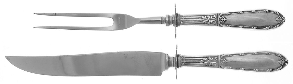 Arcadia (Sterling, 1949) Small Stainless Blade 2-Piece Steak Carving Set by Amston-1