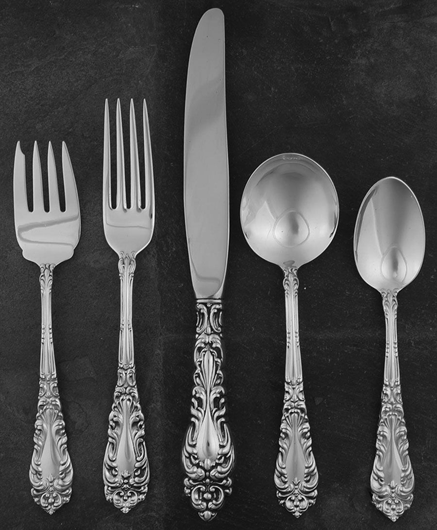 Athene (Sterling, 1913) 5 Piece Place Size Setting by Amston-1