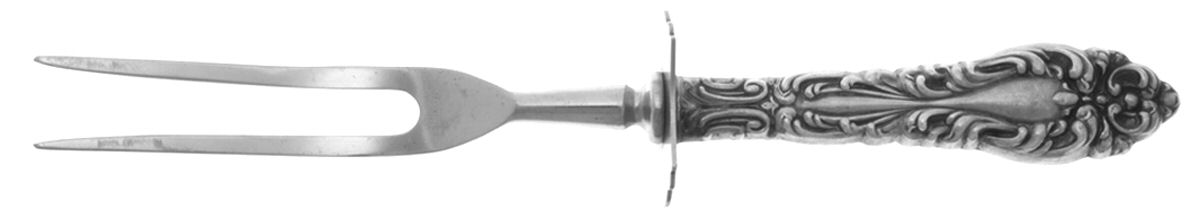 Athene (Sterling, 1913) Small Steak Carving Fork with Stainless Prongs by Amston-1