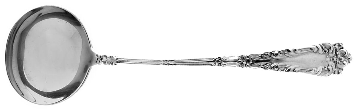 Athene (Sterling, 1913) Solid Piece Cream Ladle by Amston-1