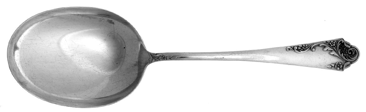 Breath of Spring II (Sterling, 1952) Solid Salad Serving Spoon by Amston-1