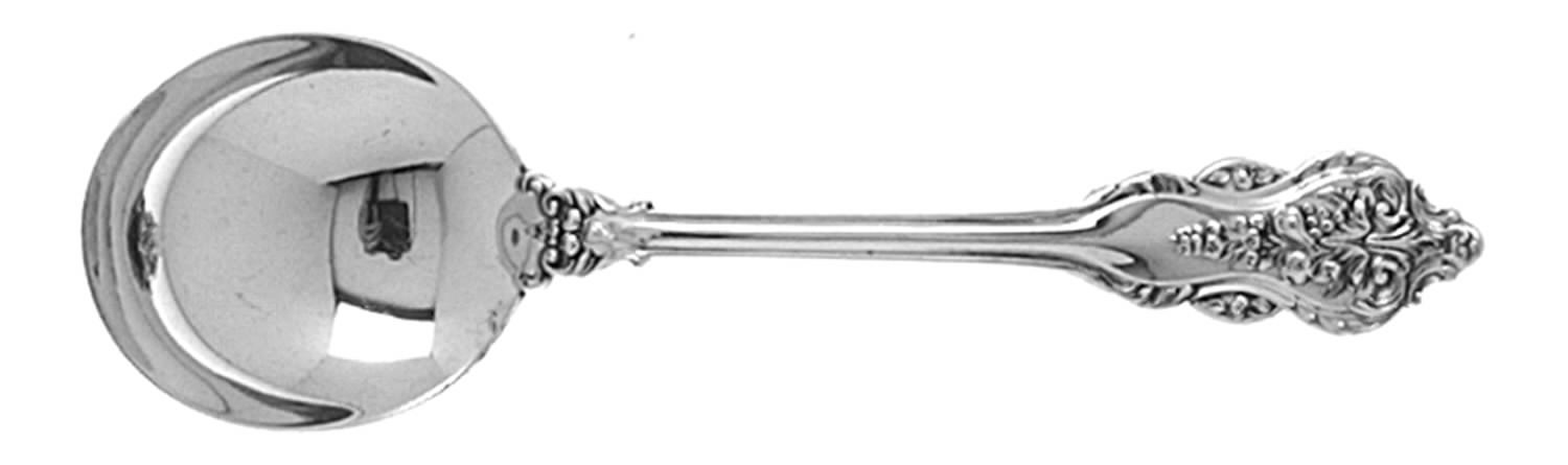 Donatello (Sterling, 1912, No Monograms) Round Bowl Soup Spoon (Cream Soup) by Amston-1
