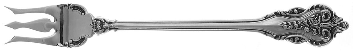 Donatello (Sterling, 1912, No Monograms) Cocktail/Seafood Fork by Amston-1