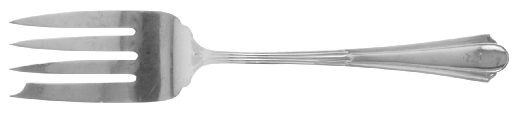 Duncan Phyfe (Sterling, 1935) Small Solid Cold Meat Serving Fork by Amston-1