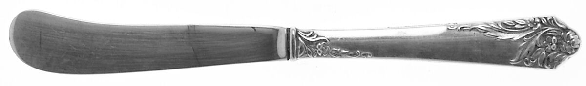 Ecstasy (Sterling, 1951) Hollow Handle Paddle Butter Spreader (Solid) by Amston-1