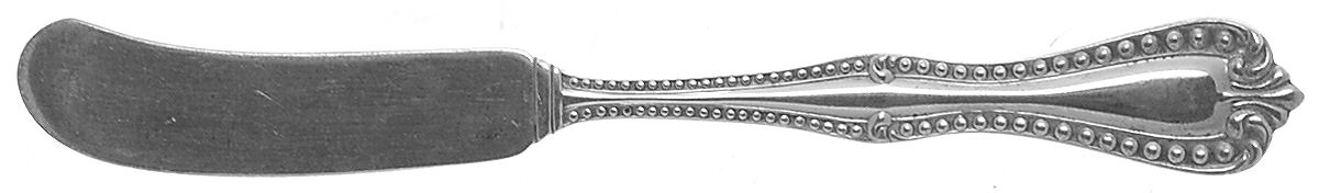 Georgian Bead (Sterling, 1948) Flat Handle Butter Spreader by Amston-1