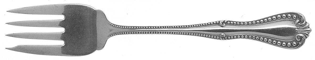 Georgian Bead (Sterling, 1948) Individual Salad Fork by Amston-1