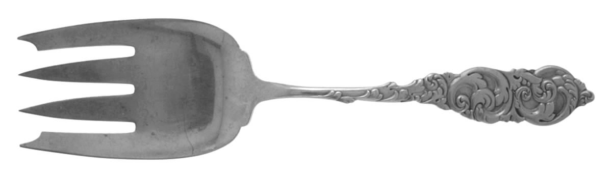 Gladstone (Sterling, 1890) Large Solid Cold Meat Serving Fork by Amston-1