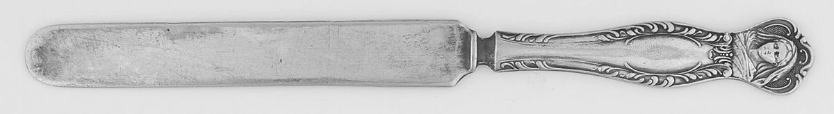 ASV1 (SILVERPLATE) Youth Knife, Solid Piece by Art Silver -1