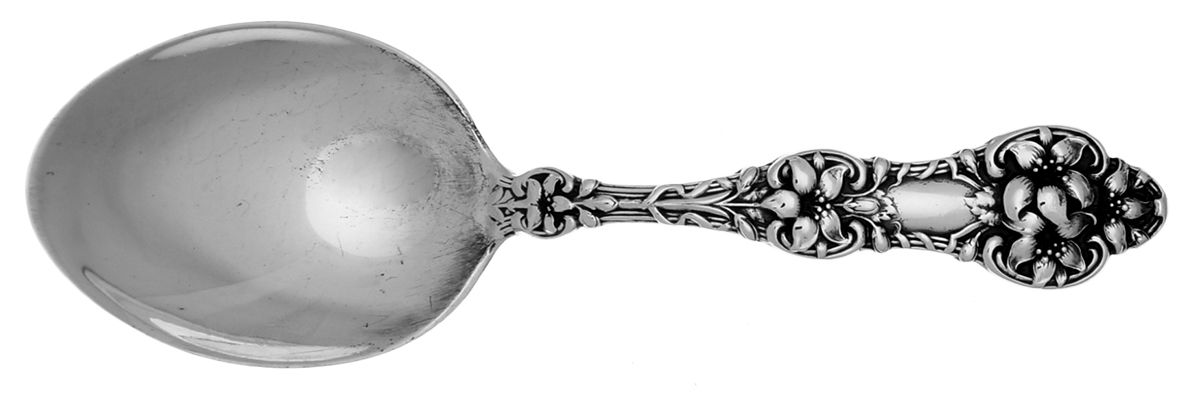 Orange Blossom Old(Sterling, No Monos, No Flr Bowl) Straight Handle Baby Spoon by Alvin-1