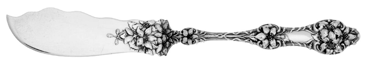 Orange Blossom Old(Sterling, No Monos, No Flr Bowl) Flat Handle Master Butter Knife by Alvin-1