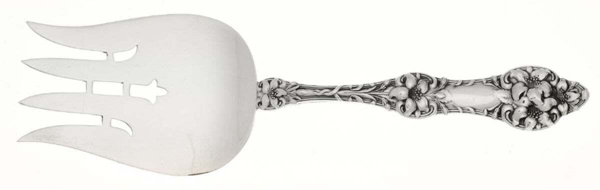 Orange Blossom Old(Sterling, No Monos, No Flr Bowl) Solid Salad Serving Fork by Alvin-1