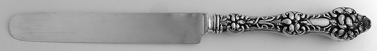 Orange Blossom Old(Sterling, No Monos, No Flr Bowl) Blunt Hollow Knife with Bolster by Alvin-1