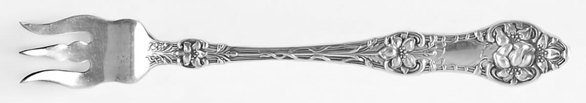 Orange Blossom Old(Sterling, No Monos, No Flr Bowl) Oyster Fork by Alvin-1