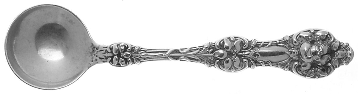Orange Blossom Old(Sterling, No Monos, No Flr Bowl) Master Salt Spoon by Alvin-1