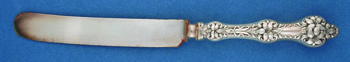 Orange Blossom Old(Sterling, No Monos, No Flr Bowl) Old French Hollow Knife with Bolster by Alvin-1