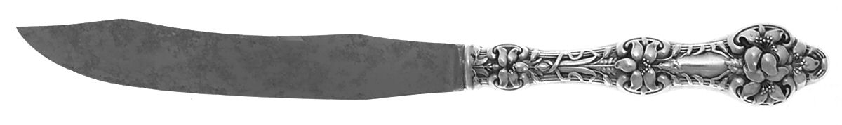 Orange Blossom Old(Sterling, No Monos, No Flr Bowl) Small Steak Carving Knife with Stainless Blade by Alvin-1
