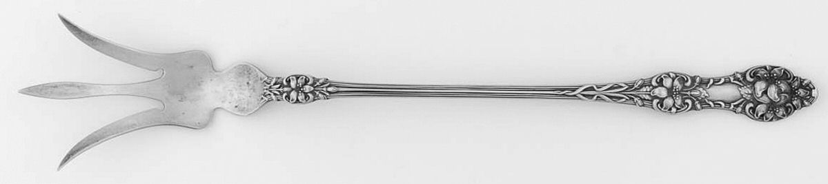Orange Blossom Old(Sterling, No Monos, No Flr Bowl) Large Lettuce Serving Fork by Alvin-1