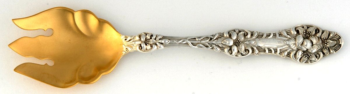 Orange Blossom Old(Sterling, No Monos, No Flr Bowl) Ice Cream Fork by Alvin-1