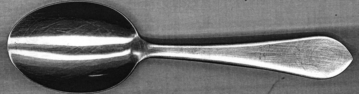 ASS1 (Sterling) Straight Handle Baby Spoon by Amston-1