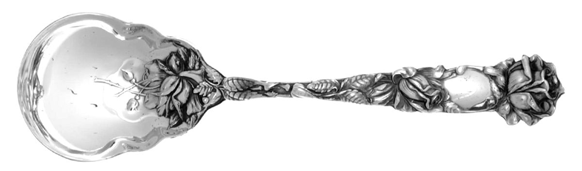Bridal Rose (Sterling, Newer) Sugar Spoon by Alvin-1