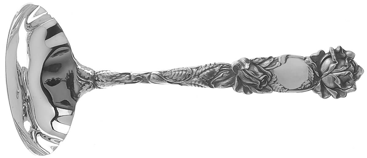 Bridal Rose (Sterling, Newer) Solid Gravy Ladle by Alvin-1