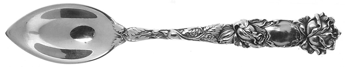 Bridal Rose (Sterling, Newer) Fruit/Orange Spoon by Alvin-1
