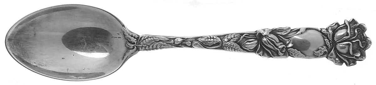 Bridal Rose (Sterling, Newer) Five O'Clock Teaspoon by Alvin-1