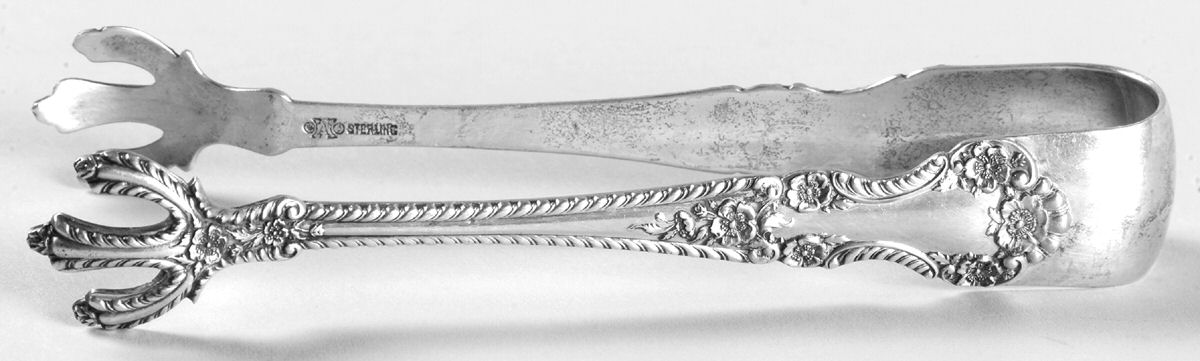 Cambridge (Sterling, 1899) Large Sugar Tongs by Alvin-1