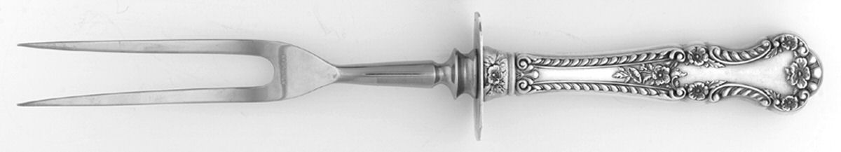 Cambridge (Sterling, 1899) Small Steak Carving Fork with Stainless Prongs by Alvin-1