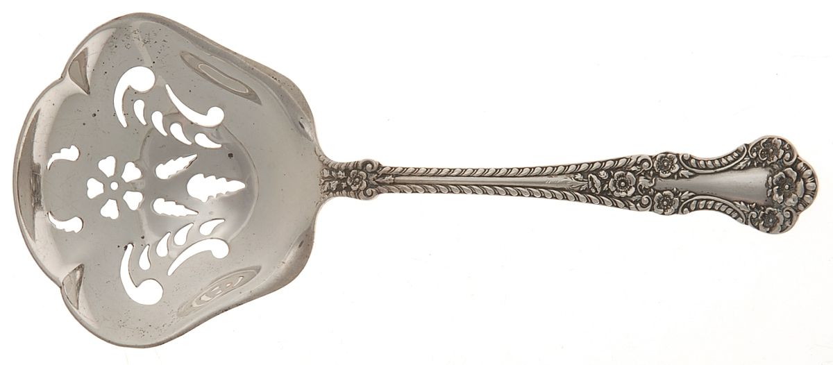 Cambridge (Sterling, 1899) Solid Bon Bon Spoon with Pierced Bowl by Alvin-1