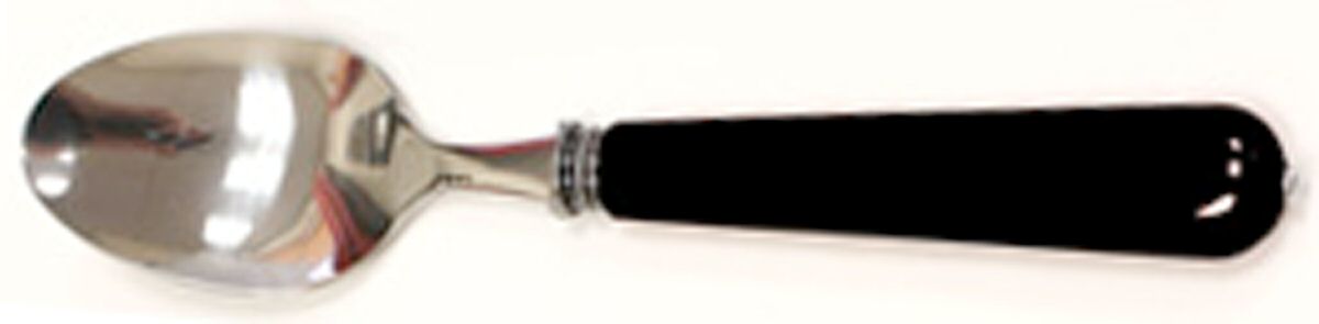 Ixia-Black (Silverplate) Place/Oval Soup Spoon by Alain Saint Joanis-1