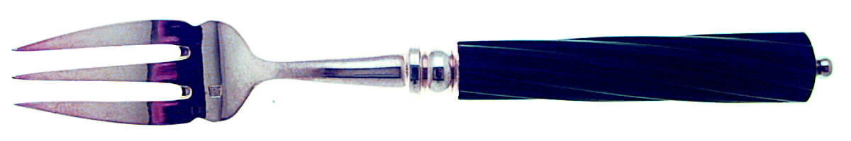Montana-Ebony (Silverplate) Individual Solid Fish Fork by Alain Saint Joanis-1