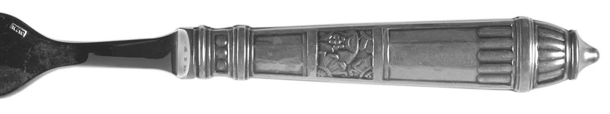 Louvres (Silverplate) Fork by Alain Saint Joanis-1
