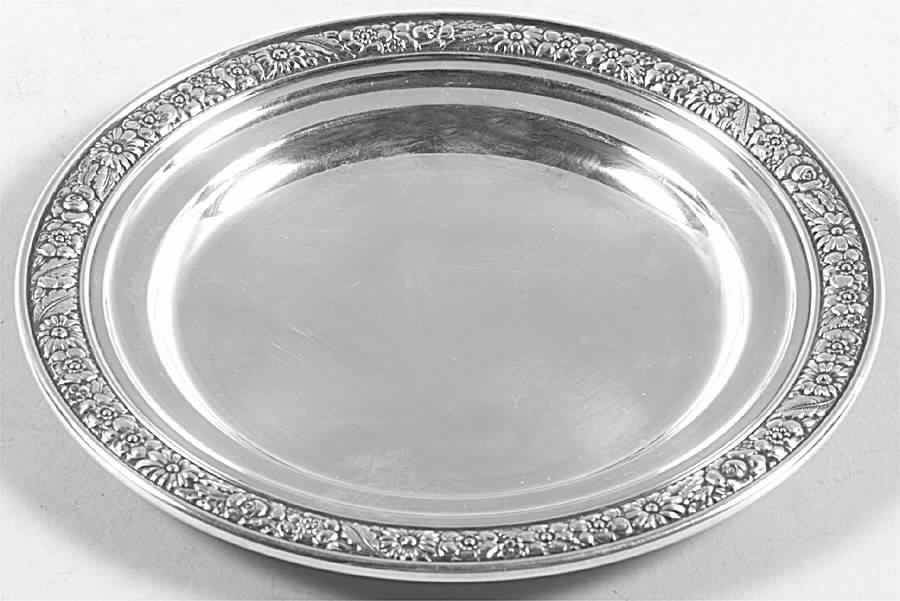 Bridal Bouquet (Sterling, Hollowware) Bread Plate by Alvin-1