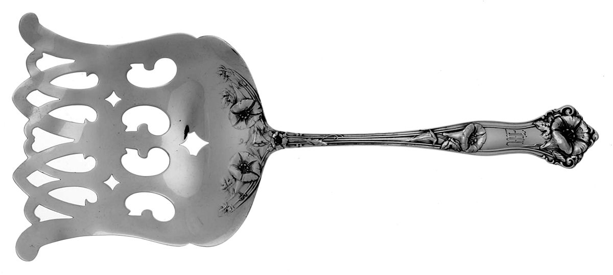 Morning Glory (Sterling, 1909, Monograms) Solid Asparagus Server by Alvin-1