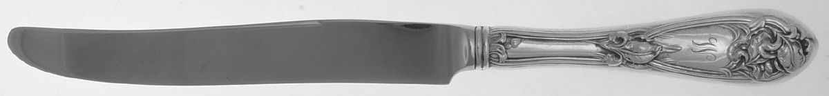 Fleur De Lis (Sterling, 1907, Monograms) New French Hollow Knife by Alvin-1