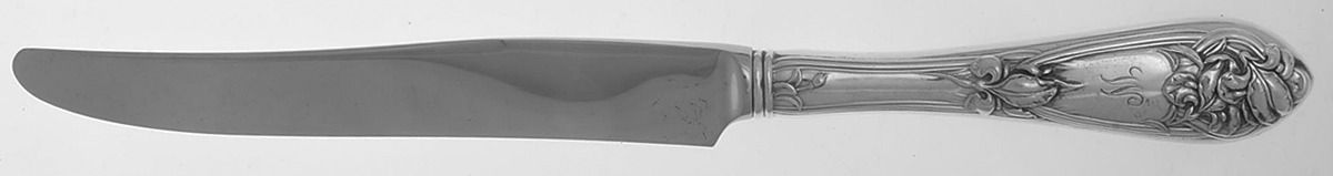 Fleur De Lis (Sterling, 1907, Monograms) New French Hollow Knife by Alvin-1