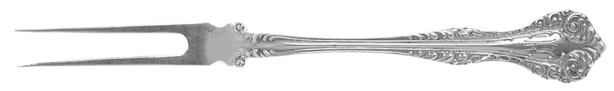 Florentine (Sterling, 1900, Monograms) Individual Berry Fork by Alvin-1