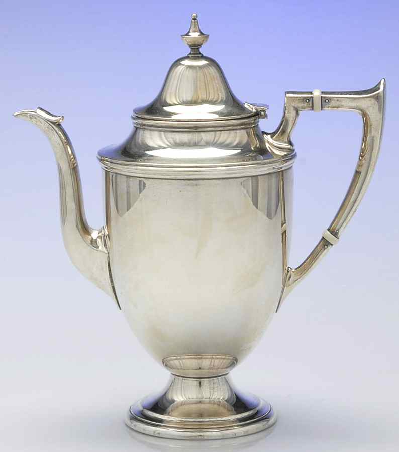S91 (Sterling, Hollowware) Coffee Pot by Alvin-1