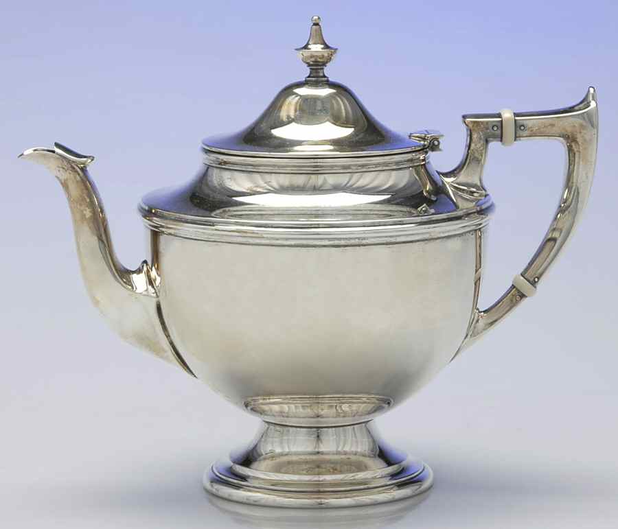 S91 (Sterling, Hollowware) Teapot by Alvin-1
